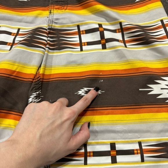 Billabong Tribal Aztec Printed Board Shorts Size 32 Men - Picture 13 of 16